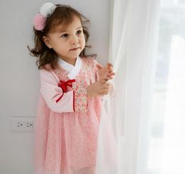 Girl039S -jurken kimono babymeisjeskleding 2021 Zomer in Japanse stijl kleding afdrukken Mesh Splited Infant Bag Toddler Kids Costum2019835