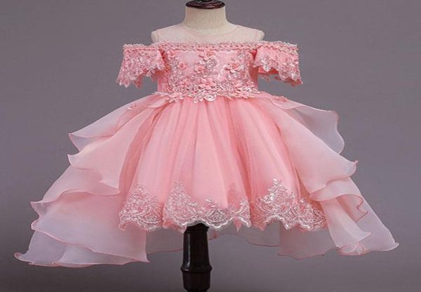 Girl039 Robes Pageant Summer Flower Princess Robe Elegant Kids For Girls Clothes Children Party Wedding 10 12 Year2898987