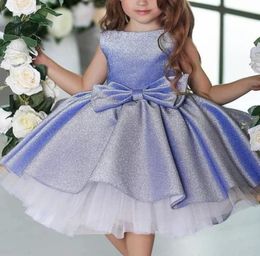 Girl039s Robes de concours Little Toddler Pink Kids Ball Ball Bown Longueur Glitz Flower Girl Robe For Wardings Birthday Party Bo6846579