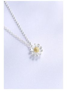 Girlfriend039s verjaardagscadeautjes S925 sterling zilveren kettingen dames039s zilveren ketting chrysant kettingen zilver cyrsta2690280