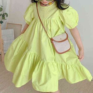 Niñas asimetría vestido con volantes verano bebé niños niña soplo manga princesa vestidos niño moda ropa niños ropa casual g1218