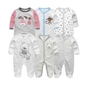 Ensembles de vêtements pour bébés filles Combinaisons pour nouveau-nés One-Pieces Coton Vêtements pour bébés filles Roupas de bebe Vêtements pour bébés garçons 1/2/3/5 / 6PCS G1221