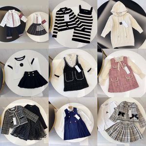 Vêtements de créateurs pour tout-petits filles bébé enfants robe 2t jupe ensembles coton vêtements pour bébés ensembles tailles 90-160 z8u8 #