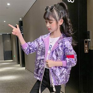 Girls Baby's Kids Coat Jacket Outwear 2022 Purple Purple Autumn Top Top Top Outdoor Party Party Adolescents plus taille d'enfants