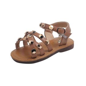 Meisjes baby sandalen zomer prinses schoenen zachte bodem kinderen peuter schoenen anti-gladde sandalen kinderen schoenen voor meisje sandalen G220418