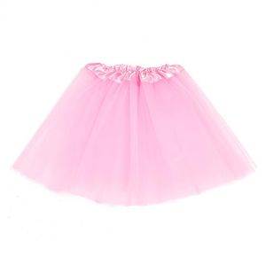 Faldas tutú de ballet para niñas Faldas de tul de 3 capas para niños Faldas de ballet elásticas de color sólido Falda corta de princesa Pettiskirt Disfraz para niños Vestido de fiesta