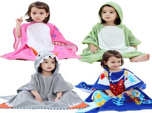 Meisjes Bathroben Kinderkap Cartoon kleding Baby's Kleurrijk Bath gewaad jongens badkamer katoen pyjama's kinderen039S handdoek qwc8285691