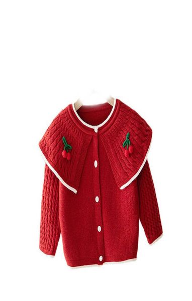 Girls Cardigan Kids Coats Baby Outerwear de algodón Patrones de tejido de tejido de algodón Niños Sétalos Outumn Winter Clothing Jackets Tops CL5436107