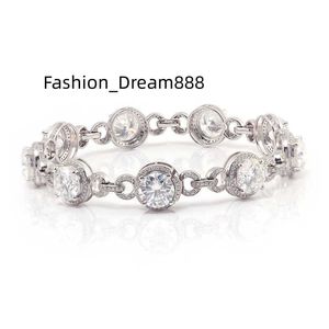 Filles breloques femmes moissanite 10k/14k/18k or blanc Bracelet luxe classique hip hop femmes mode bijoux bracelets bracelets