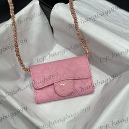 Girls Classic Mini Volt montelet matelassé avec sacs à chaîne à rayures en or Long bourse crossbodybags sacs à main Holder Solder Pocket de concepteur de poche
