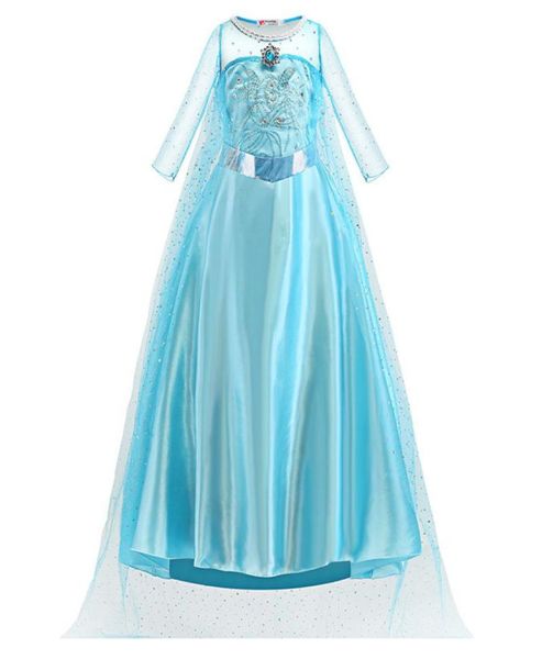 Robe de princesse Cosplay pour filles, Costume en diamant, vêtements pour enfants, spectacle sur scène, fête de noël, neige, 310T, 079767248