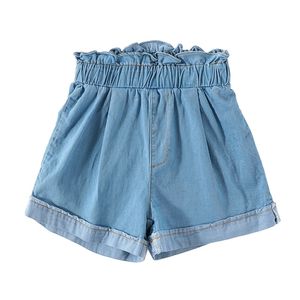 Filles coton denim jeans shorts enfants minces pantalons doux jeans enfants enfants vêtements décontractés vêtements 7060 15 210622