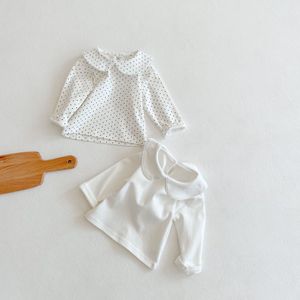 Filles coton T-Shirt à manches longues bébé enfants col roulé chemise pour enfants vêtements nouveau printemps hauts pour filles 2535