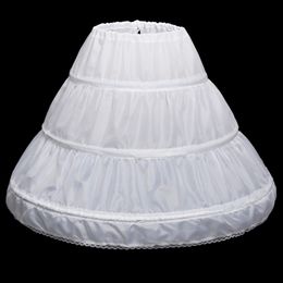 Meisjes Crinoline Petticoats Underskirt 3 Hoops Tutu Puffy Short Bruidal Slip Kid Tak Taille Bridal Party Platform Accessoires