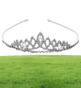 Girls Crowns with Rimestones Bijoux de mariage Heures de mariée Performance d'anniversaire Performance Pageant Crystal Tiaras Mariage Accessor2999781