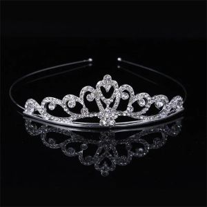 Niñas Crystal Tiara Crown Rhinestone Diademas Mujeres Party Jewelry Accessories Princess Crystal Tiara Headdress