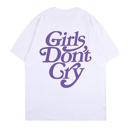 Meisjes niet huilen grappige schattige paars shirts grafische Tees Japanse streetwear alternatieve grunge oversized t-shirt vrouwen kleding 210722