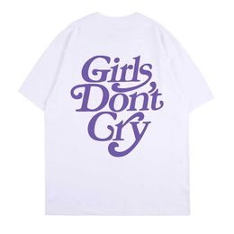 Meisjes huilen niet grappige schattige paars shirts grafische tees Japanse streetwear 2020 zomer harajuku oversized t-shirt vrouwen kleding y0621