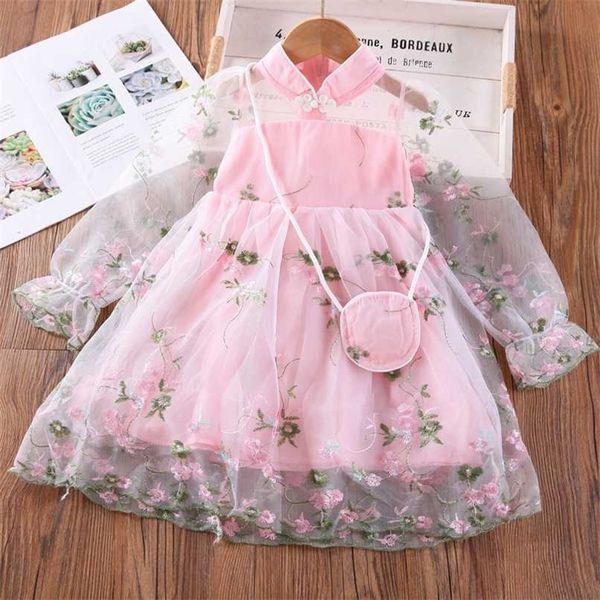 Vestido para niñas, ropa para niños, marca de verano para bebés con fajas, túnica, personaje de princesa, vestido para niños, ropa 211027