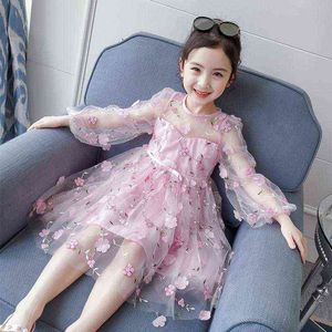 Robe de filles Nouveau style coréen Été 8 Vêtements pour enfants Robe en tulle Bébé Fille Anniversaire 9 Robes de princesse de fête pour les enfants adolescents G220518