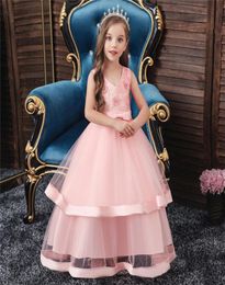 Filles robe adolescents nouvel an princesse enfants robe de soirée robe de mariée enfants robes pour filles robe de fête d'anniversaire Vestidoes3147213