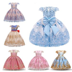 Meisjes Jurken Baby Verjaardag Vintage Prinses Jurk Borduren Jurk Vestidos Meisje Bruiloft Kind Formele Gelegenheid Gala 231124