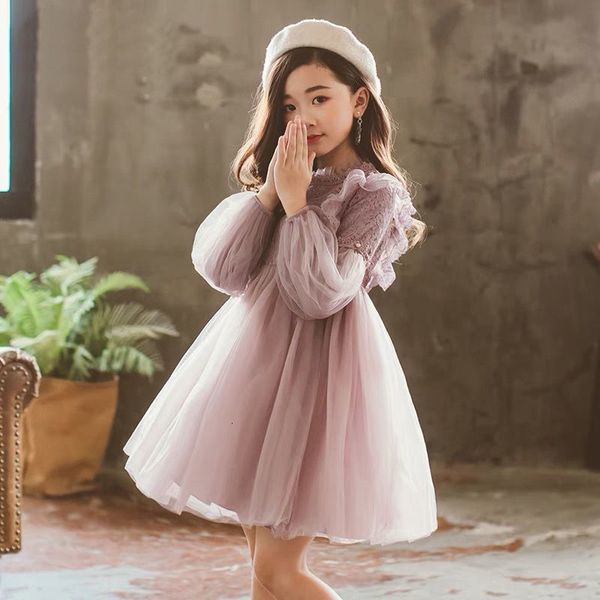 Robes d'été pour filles, grande princesse, fête en dentelle brodée, blanche, pour adolescentes de 4 6 8 10 11 12 14 ans, vêtements pour enfants 230217