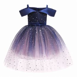 Vestidos de niñas para niños Vestido de verano Princesa Vestido para niños Disparos para niños Pittler Jóvenes Faldas esponjosas de falda de punto Tamaño de falda impresa 100-150 10xa#