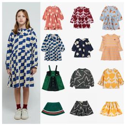 Robes d'automne pour filles, robe imprimée BC, jupe à bretelles pour bébé, princesse pour enfants, 231208