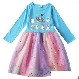 Girls Dress Girl A pour Adley Spring à manches longues Dreess Baby Kids Party Petit Toddlers Elegant Vestdios 6 8t Drop DIVICAT MATERNITY OTFYV