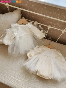 Meisjes Jurken Prinses Baby Meisje Jurk 03Years geboren Kids Bloem Tutu Begrenste Body Verjaardagsfeestje Kleding baby meisje kleding 231124