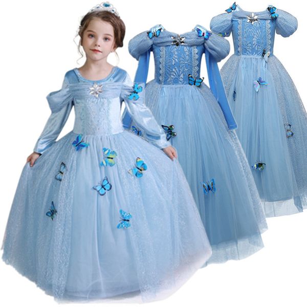 Filles Robes Princesse Fille Robe Enfants Costume De Fête De Noël Pour Enfants Vêtements Fantasy Ball Wear Up 230607