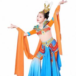 meisjes Dunhuang dansvoorstelling etnische kinderen klassieke dans rebound luitvoorstelling i93r #