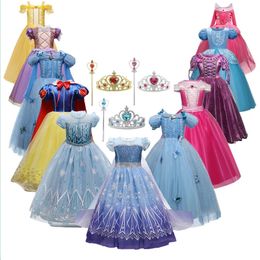 Girls Encanto Cosplay Princess Costume for Kids 4-10 Years Halloween Carnival Party Fancy Dish up Children Disguise Clothing 240510