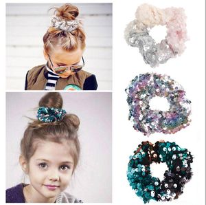 Filles Mode Élastique Paillettes Brillant Cravates Bandeaux De Cheveux Anneau De Corde Chouchou Chapeaux Femmes Bandeaux Titulaire De Queue De Cheval Accessoires De Cheveux