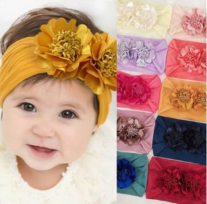 Accessoires pour cheveux pour filles Bandeaux à fleurs sans trace en nylon pour bébé Bandeau à larges bords pour bandeau pour enfants