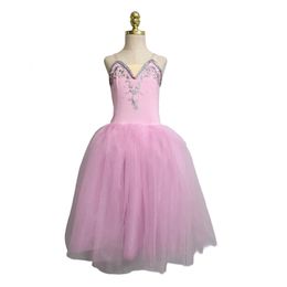 Girls Halloween Ballet Costume Long Tulle Robe Adult Women Swan Lake Dance Ballerina Robe Sky Blue Ballet Robe 240426