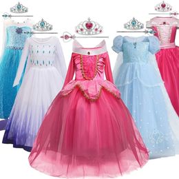 Girls Halloween Costume for Kids Princess Cosplay Girls Dress 3-10 ans BEAUTY Carnival Party Princess Costumes Dress Up 240510