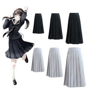 Girls Japon Corée du Sud Robes d'école bleu marine marin jupe plissée gris noir jk uniforme anime collège