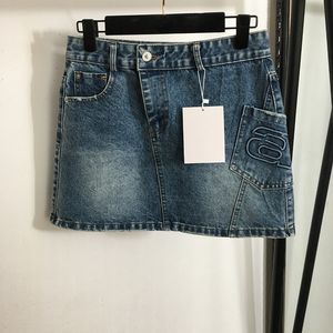 Meisjes Jean Rokken Onregelmatige Pocket Designer Jurk Vrouwelijke Luxe Denim Jurken Zomer Persoonlijkheid Ontwerp Rok Merk Jurk