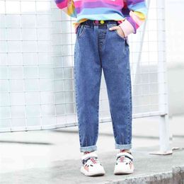 Meisjes jeans voor kinderen lente herfst broeken kinderen mode denim broek baby jean baby kleding 2-7t 210629