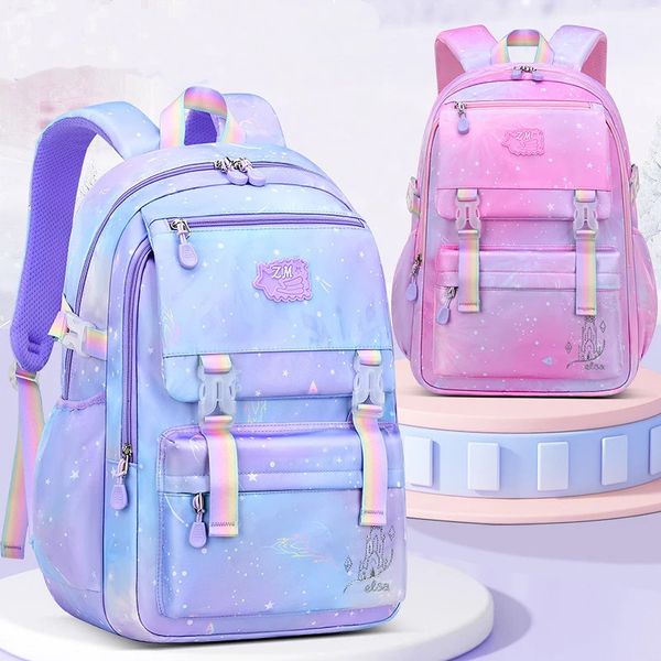 Filles kawaii sac d'école primaire pour enfants dégradé orthopédique sacs à dos imperméables enfants 15 Grade grande capacité espace 231229