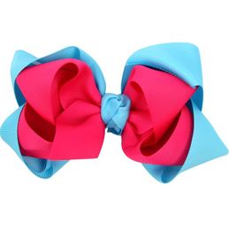 Meisjes Kinderen Dubbel Deck Bowknot Hairspeld Baby Bowknot Hairclip Fashion Sweet Infant Bow Hairspins