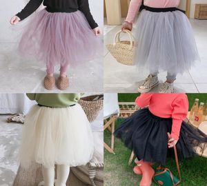 Filles dentelle tulle tutu jupe pantalon enfants élastique taille haute gaze princesse jupe pantalon 2022 printemps enfants fête d'anniversaire vêtements5619315