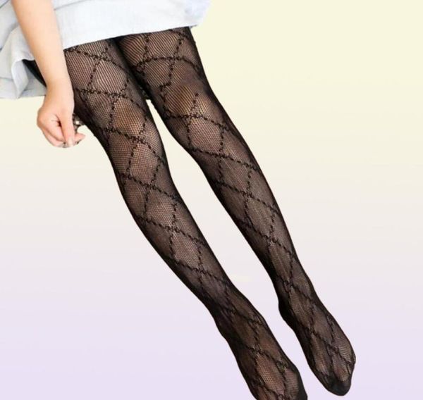 Filles Leggings serré respirant collants pour enfant en bas âge fille printemps automne concepteur enfants maille câble tricot collants 211year5482972