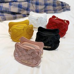 Mini monederos para niñas, monedero pequeño Kawaii para niñas, bolso cruzado de cuero, bolso de fiesta negro para niños, regalo BJ