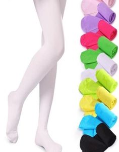 Filles collants collants pour enfants chaussettes de danse couleurs de bonbons enfants en velours de legging baby ballet bass 15 styles gga24876617803