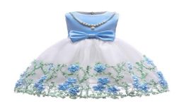 Girls Pearl Princess Dresses Kids Flower Party Kleding Kinderavondjurk voor 100150cm3642240