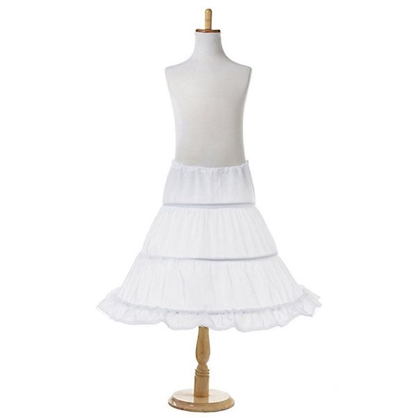 Filles Princesse Cosplay Jupon Enfants Blanc Jupon Pour Robe Formelle Chemise Pour Enfants Bébé Fille Moulant Slip 210331