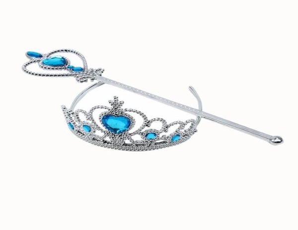 Niñas princesa Tiara corona diadema varitas de hadas palos niños vestir accesorios Halloween fiesta de cumpleaños Favors9999029